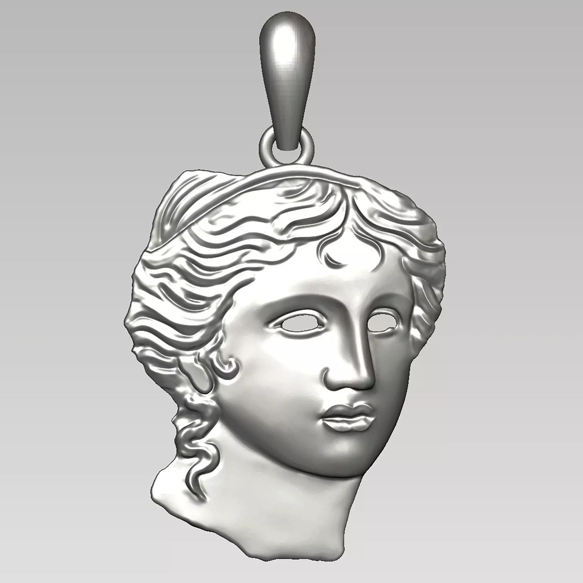Relief Sculpture of Aphrodite Love Goddess for Jewelry Casting 3D print model