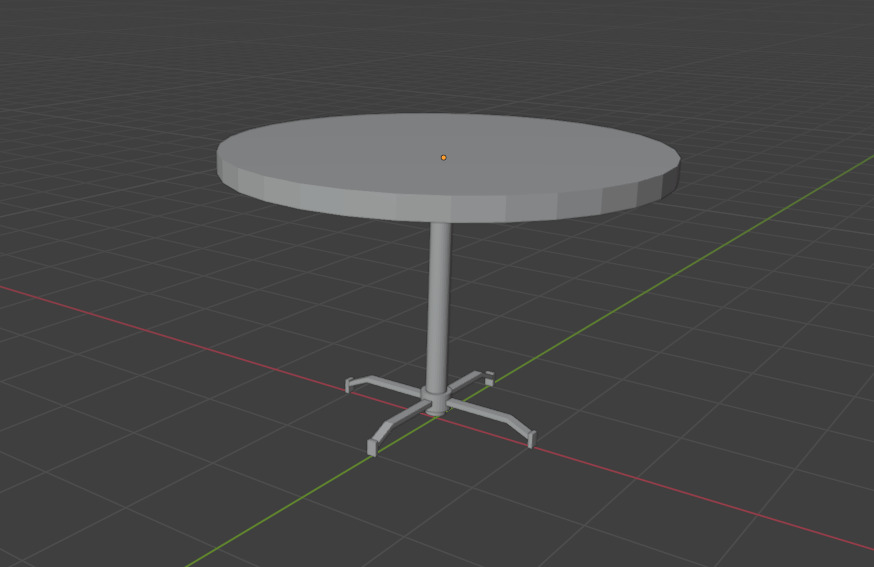 simple table set Free 3D print model_1