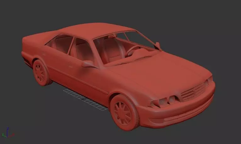Toyota Chaser Mk6 X100 1998 3D print model_0
