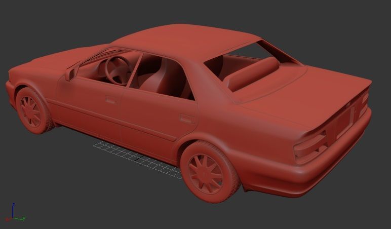 Toyota Chaser Mk6 X100 1998 3D print model_1