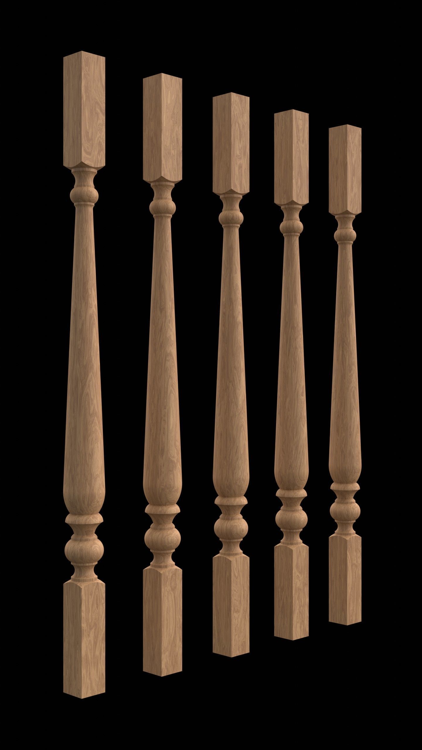 Stair baluster 01 3D print model_6