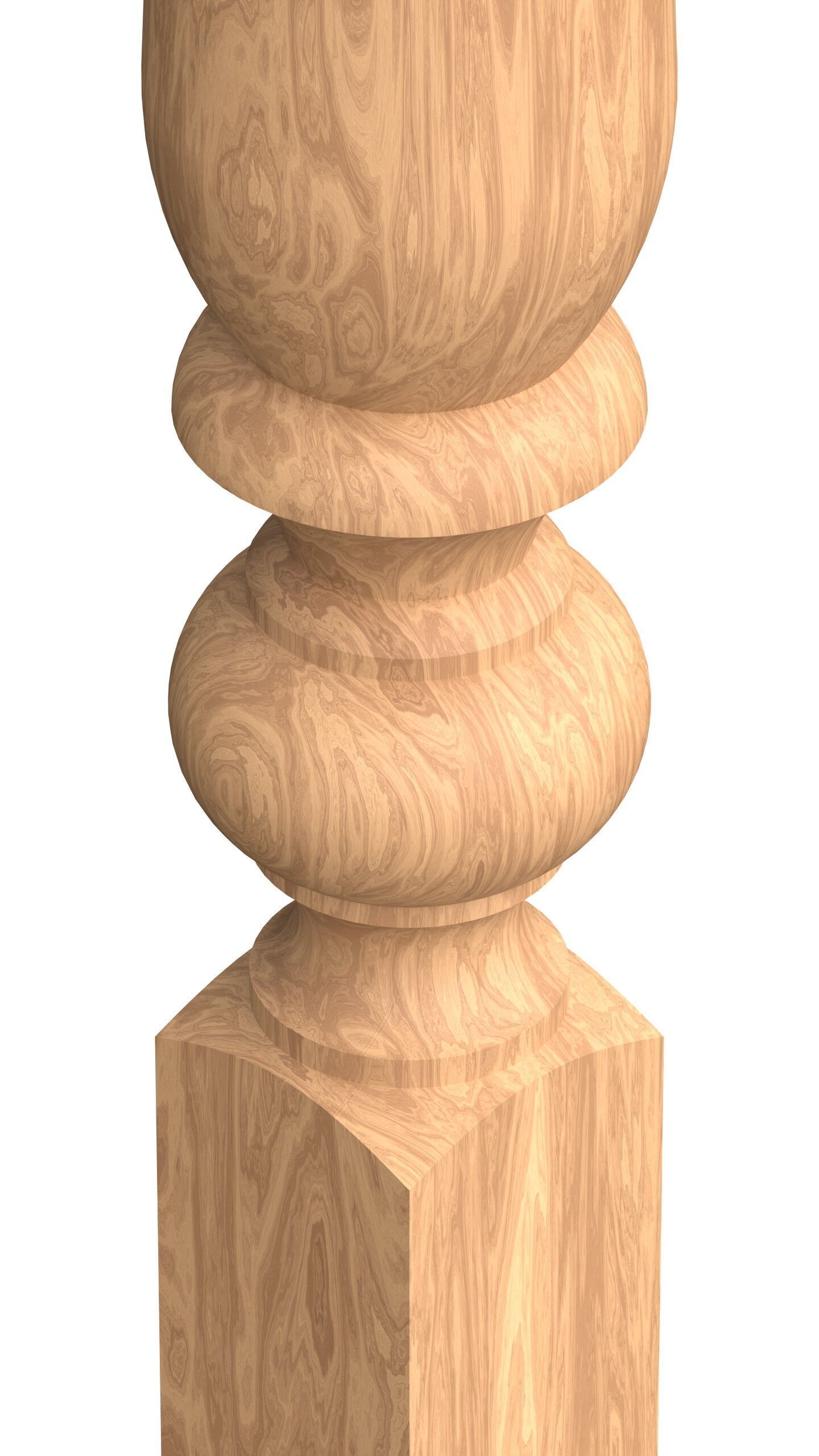 Stair baluster 01 3D print model_3
