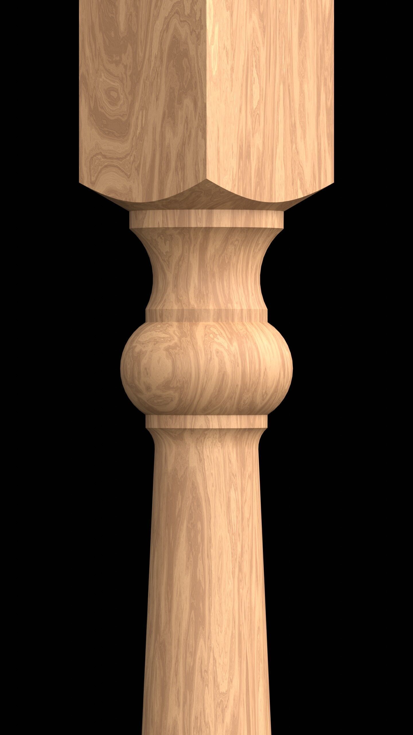 Stair baluster 01 3D print model_11