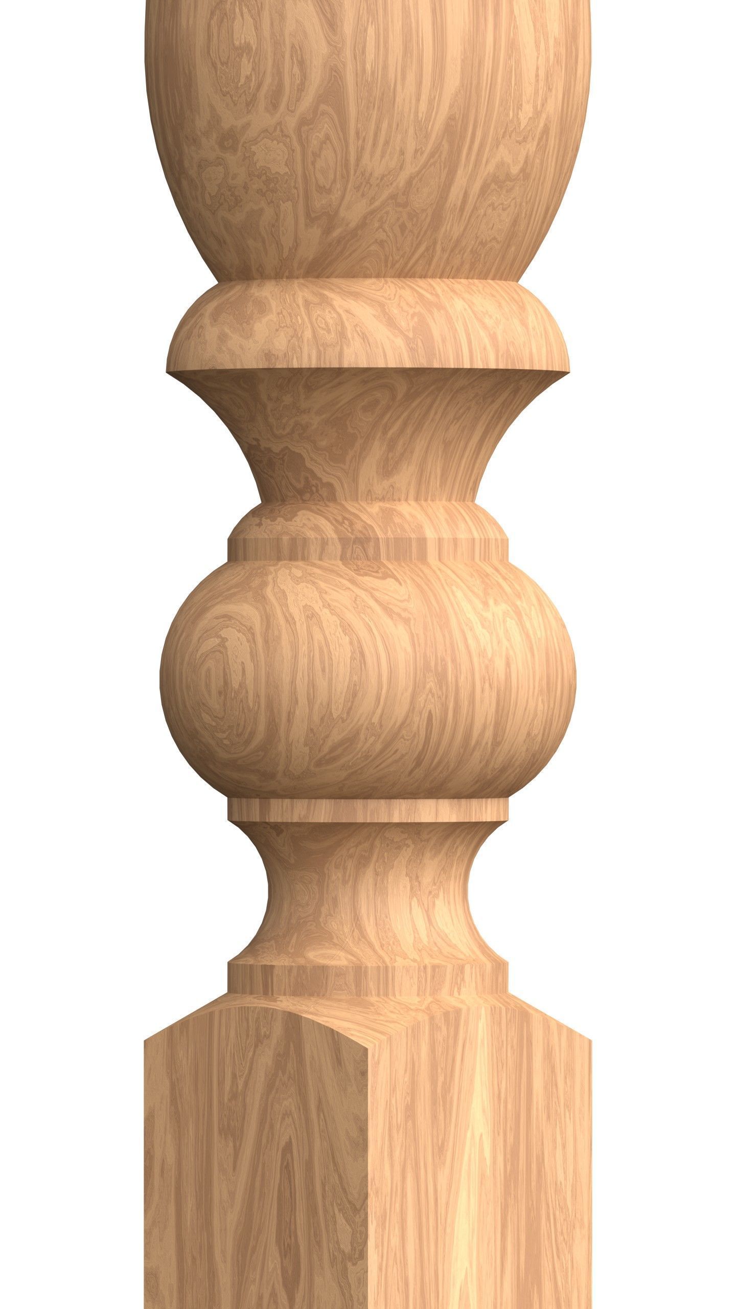 Stair baluster 01 3D print model_4