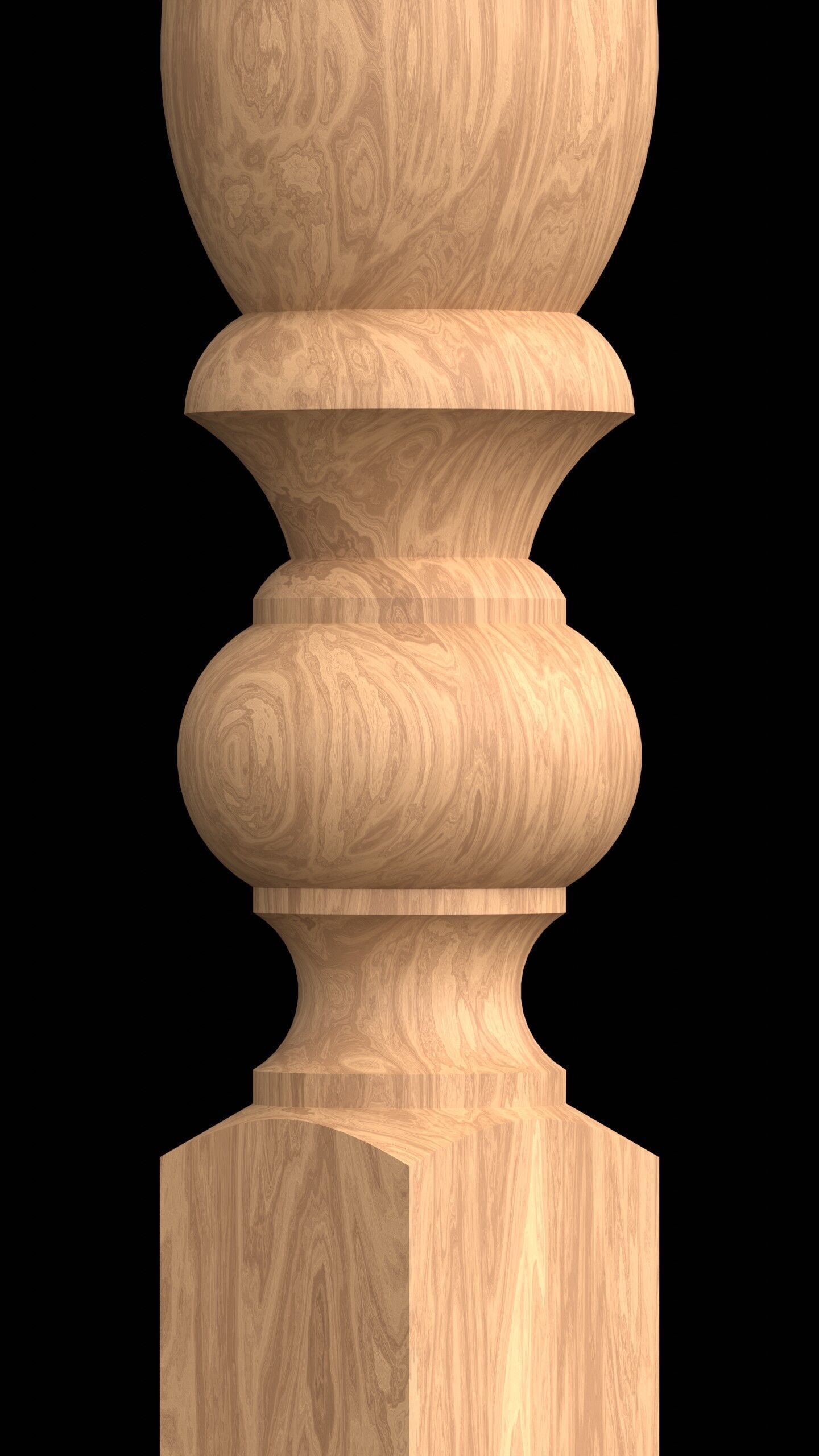 Stair baluster 01 3D print model_10