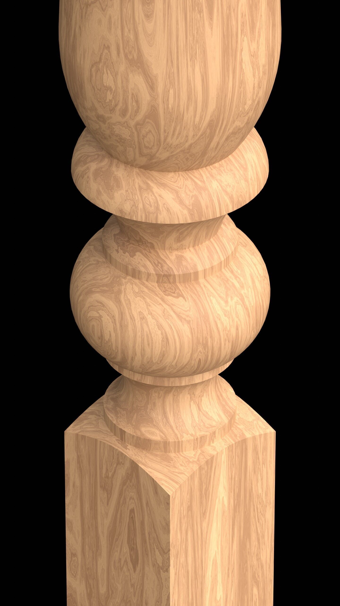 Stair baluster 01 3D print model_9