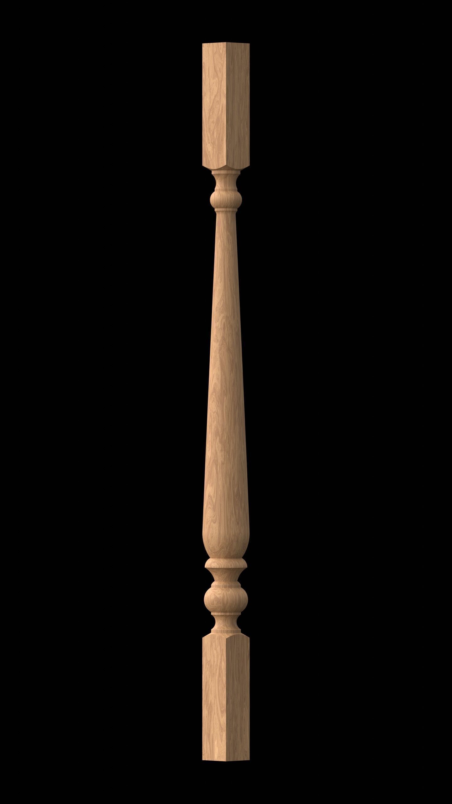 Stair baluster 01 3D print model_8
