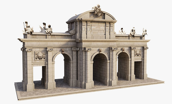 Puerta de Alcala Madrid Spain 3D model 3