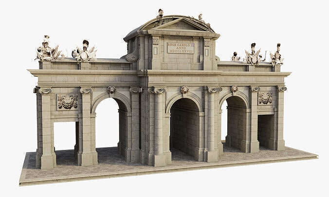 Puerta de Alcala Madrid Spain 3D model
