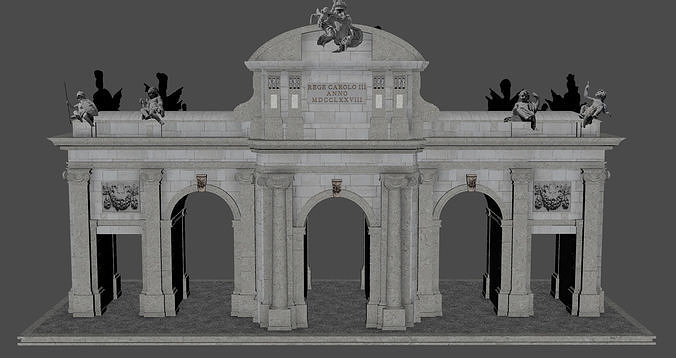 Puerta de Alcala Madrid Spain 3D model 5