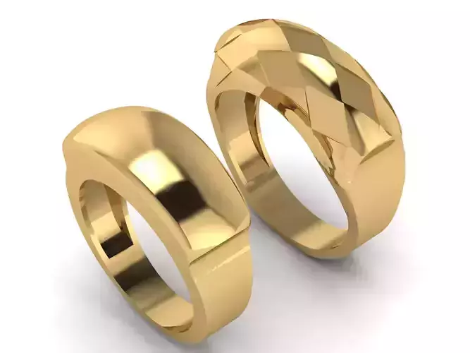 Simple and geometric ring Free 3D print model