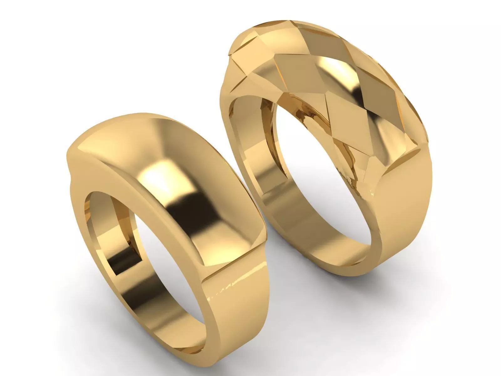 Simple and geometric ring Free 3D print model_0