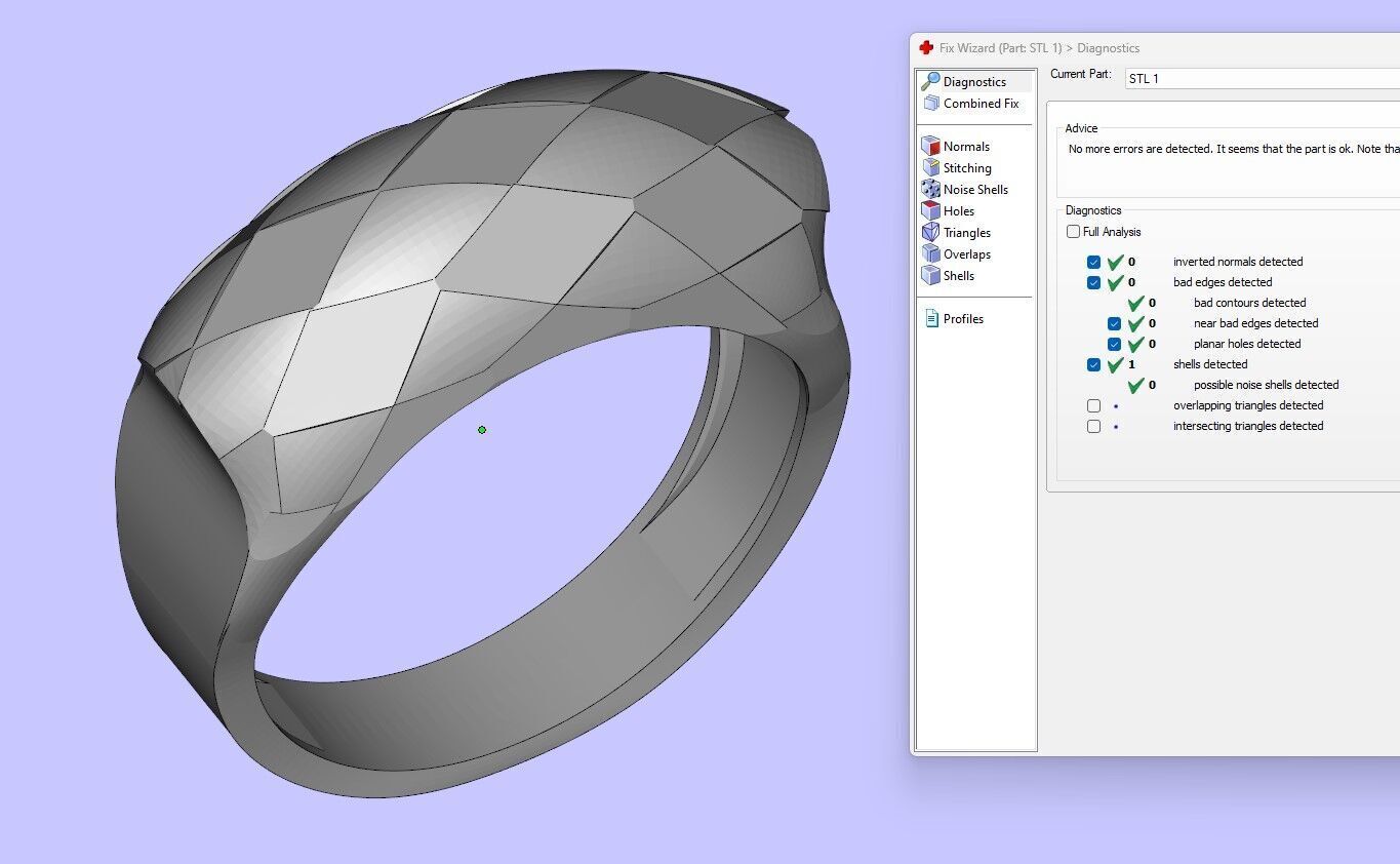 Simple and geometric ring Free 3D print model_3
