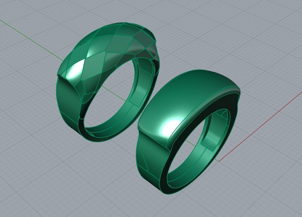Simple and geometric ring Free 3D print model_5