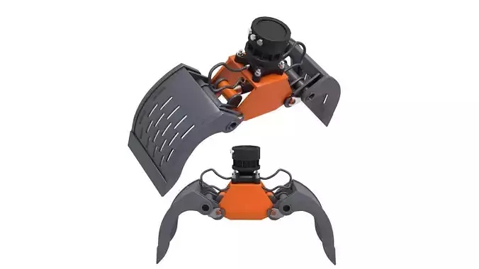 Hydraulic Stone Separating Grabs 3D model