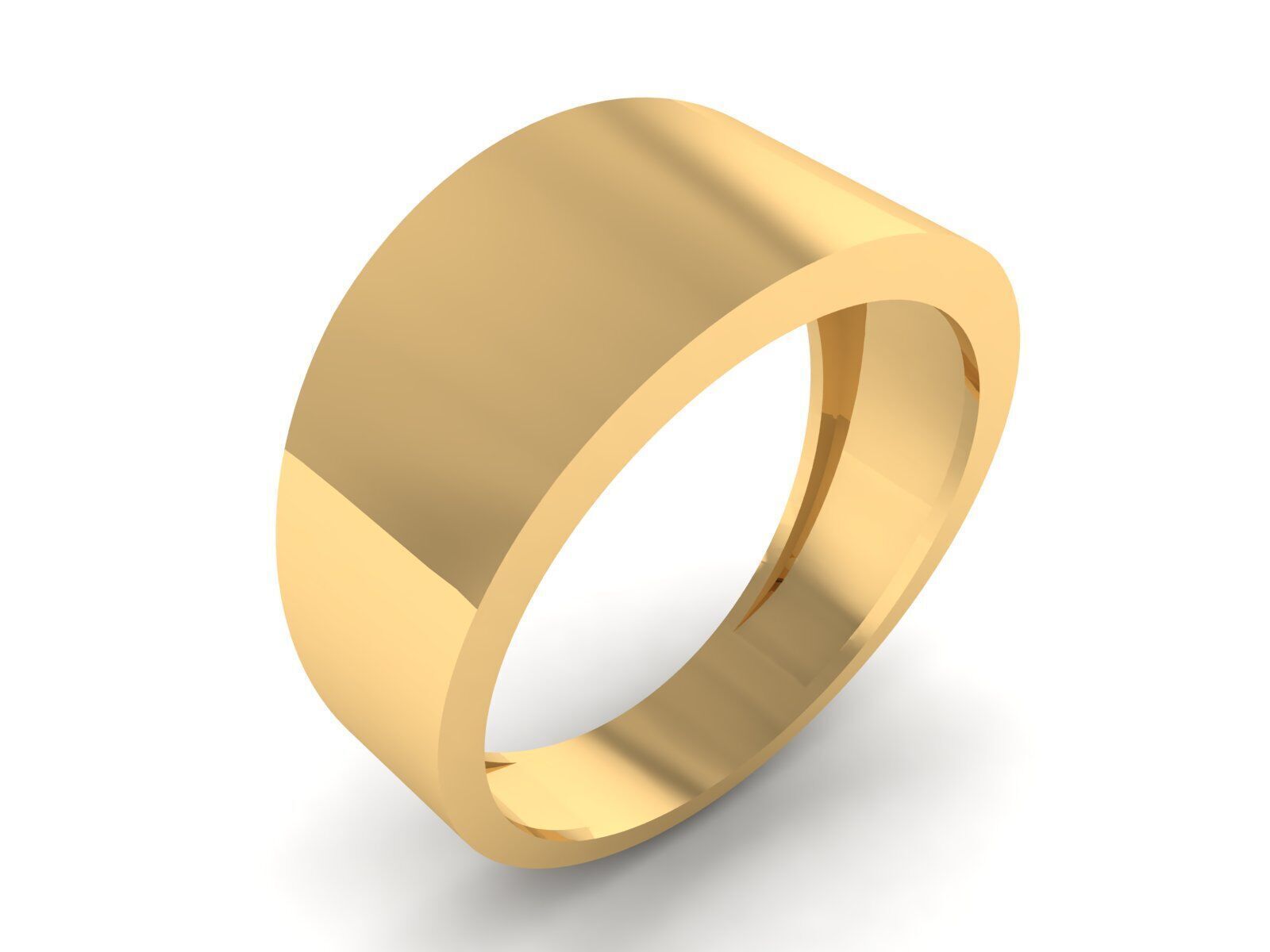 Collection of simple rings suitable for engraving 3D print model_5