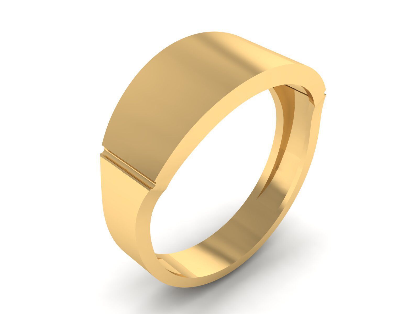 Collection of simple rings suitable for engraving 3D print model_9