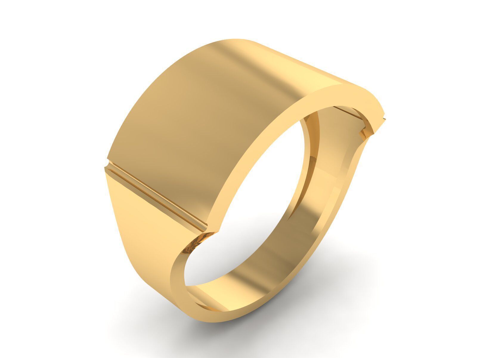 Collection of simple rings suitable for engraving 3D print model_2