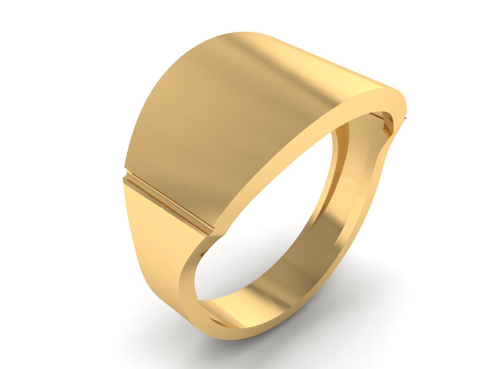Collection of simple rings suitable for engraving 3D print model_7