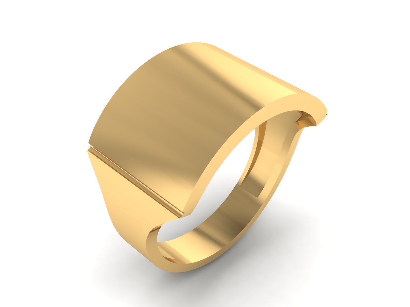 Collection of simple rings suitable for engraving 3D print model_1