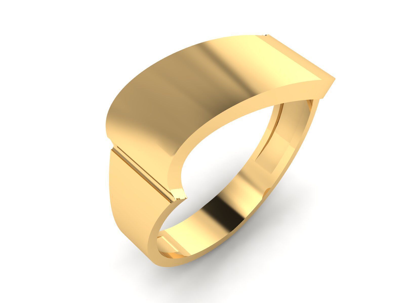 Collection of simple rings suitable for engraving 3D print model_11