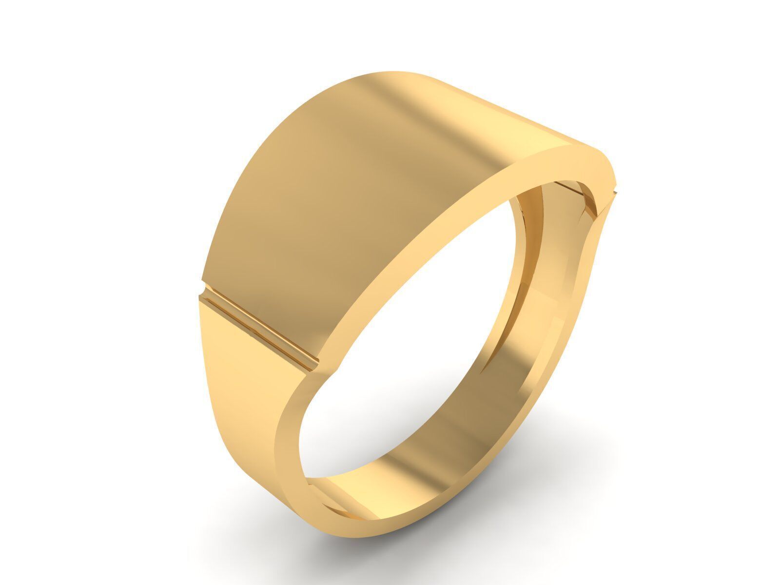 Collection of simple rings suitable for engraving 3D print model_8