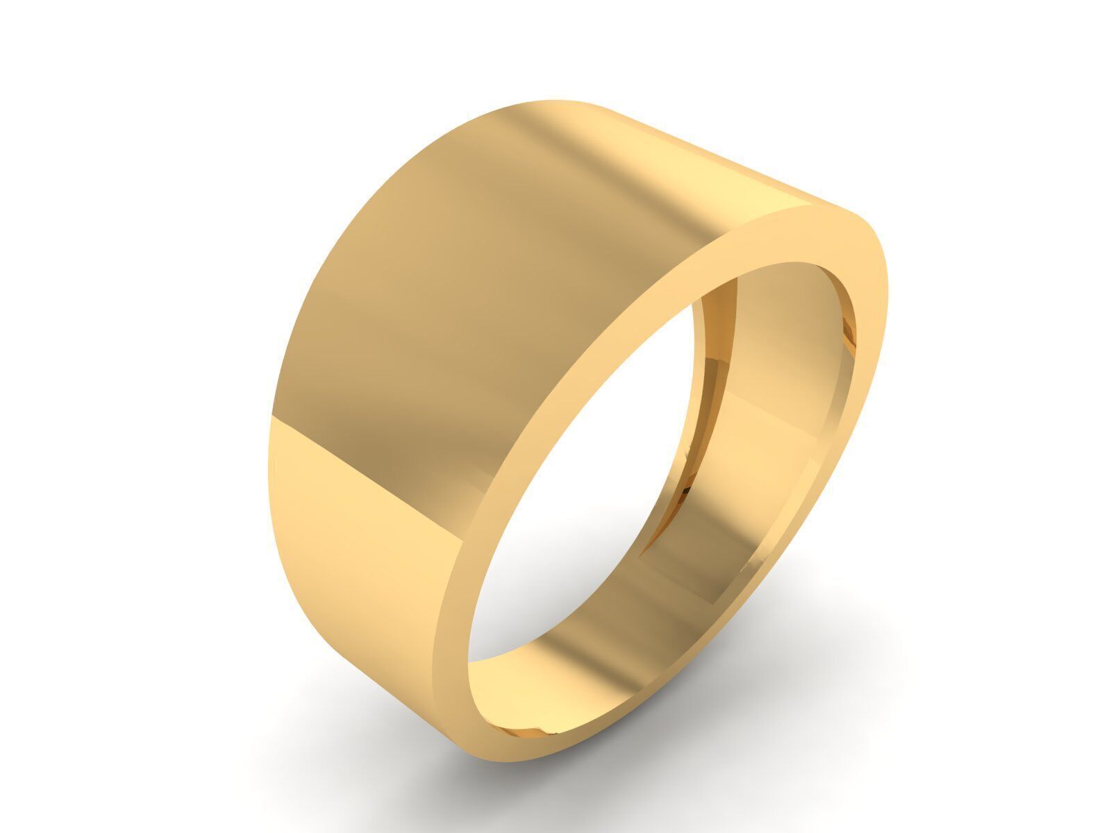 Collection of simple rings suitable for engraving 3D print model_4