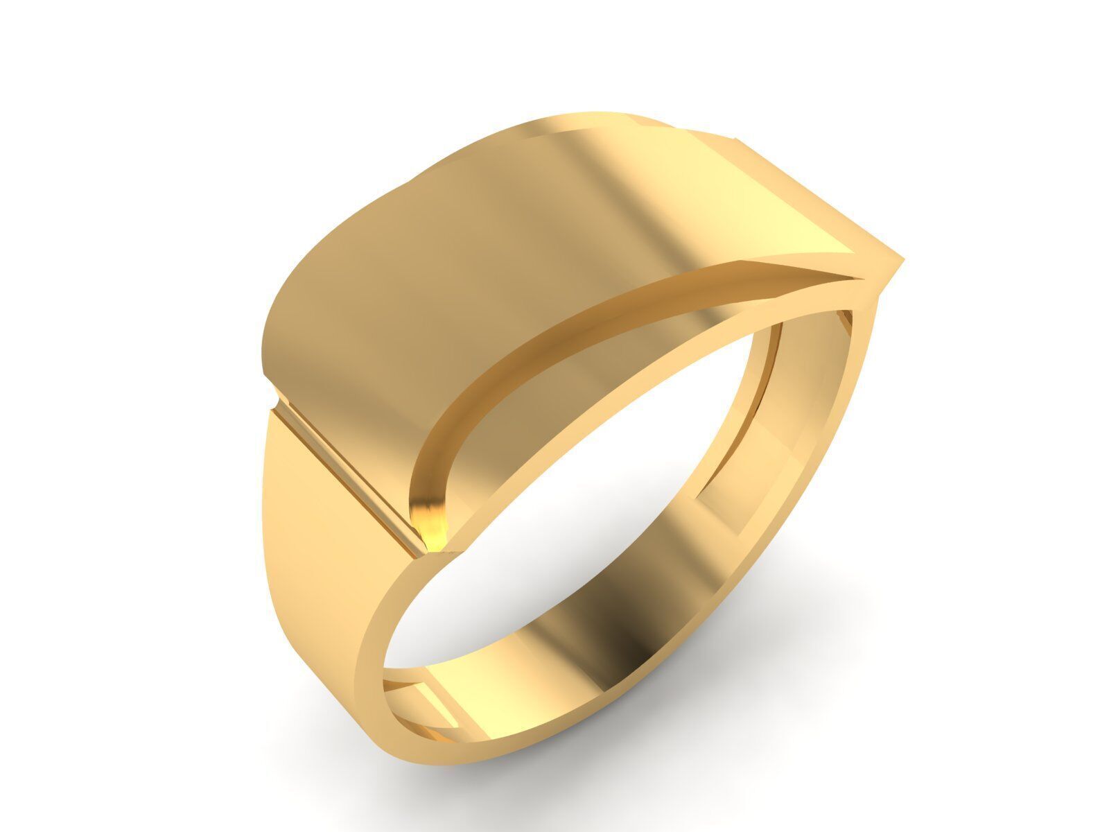 Collection of simple rings suitable for engraving 3D print model_10