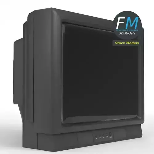 CRT TV 1 3D model