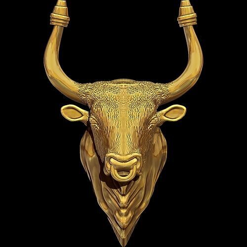 Bull Pendant  3D print model