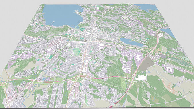 Cityscape Lahti Finland 3D model