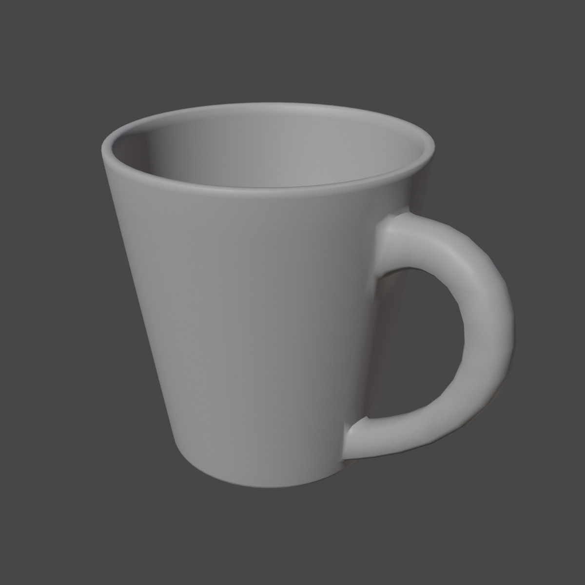 Coffee Mug 01 Low-poly 3D model_8