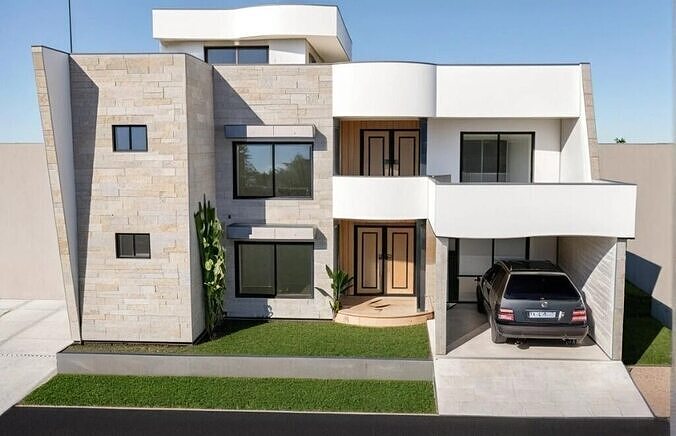 Authentic Karachi City House 3D  Rare Architecture Low-poly 3D model
