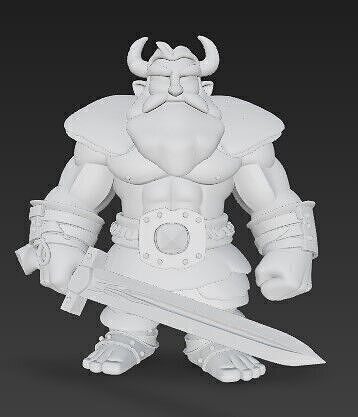 Vikingo Animado 3D print model