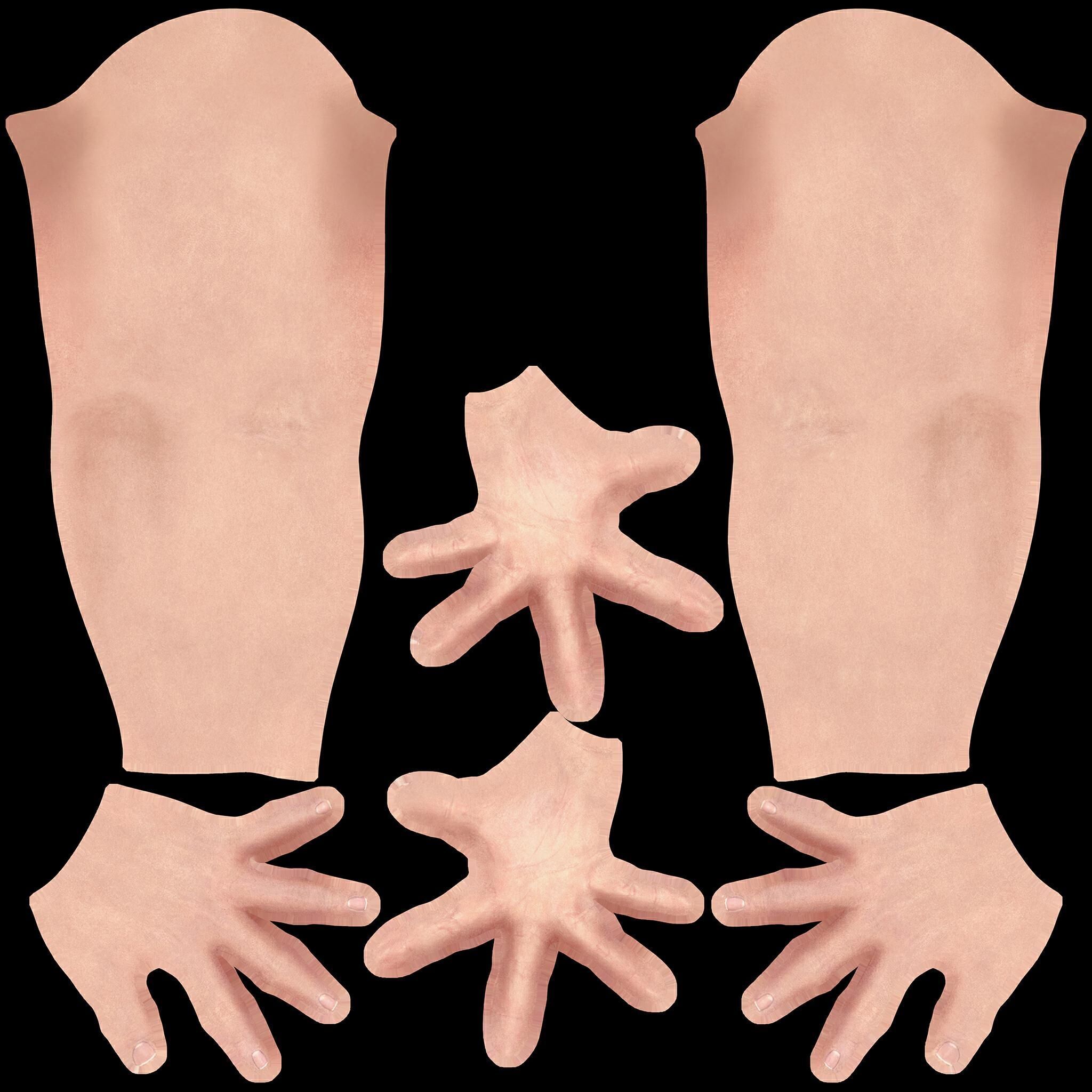 woman dress rigged model  3D model_11