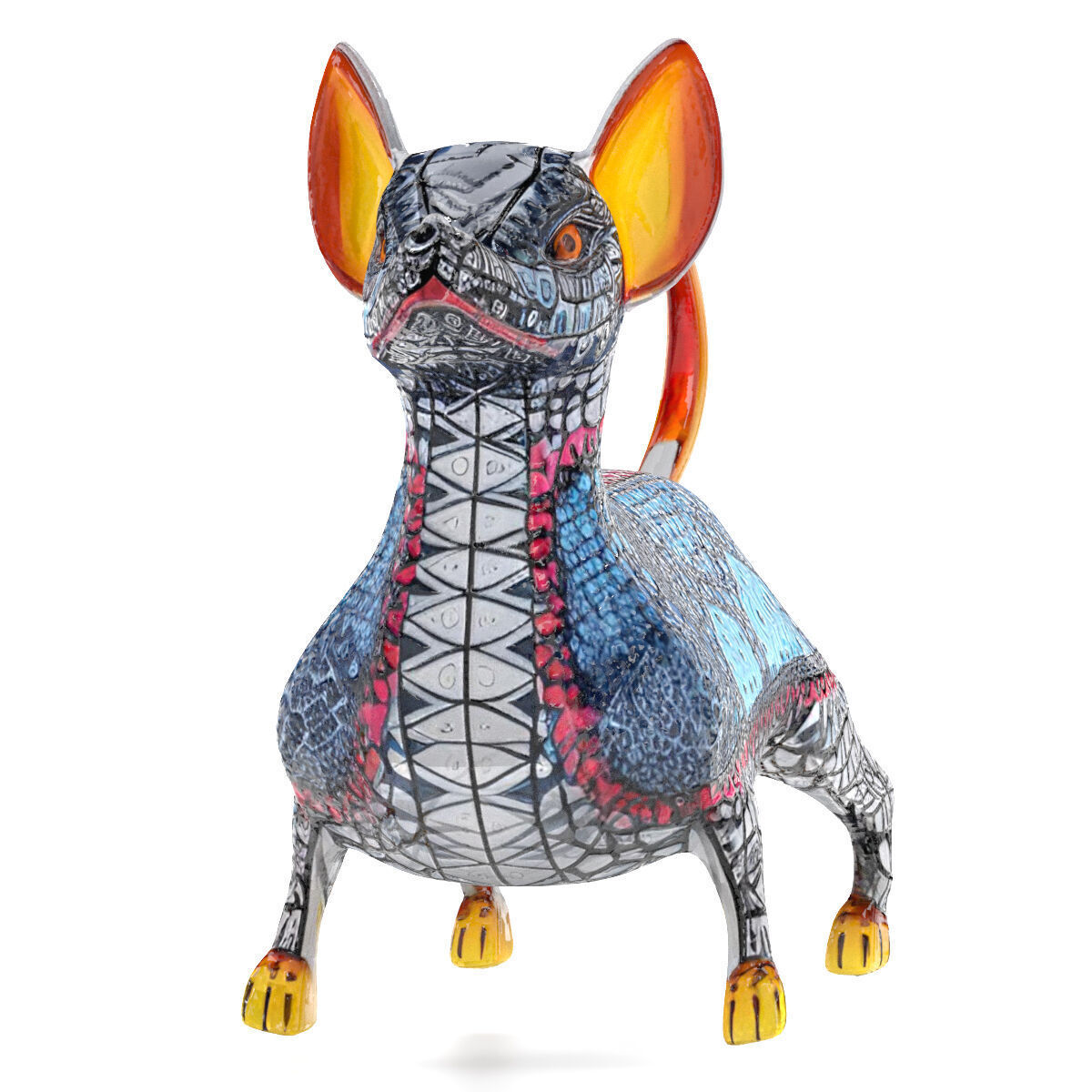 Alebrije Chihuahua Dog 3D model_1