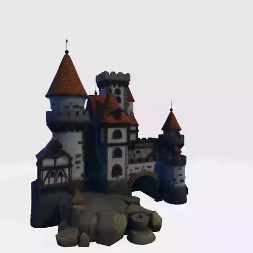 medieval castle  3D print model medieval castle  3D print model