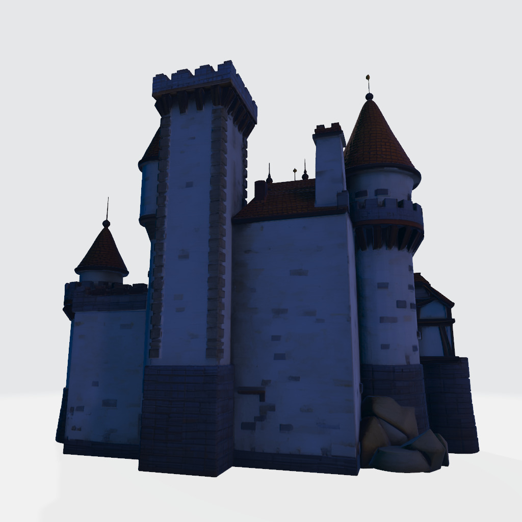 medieval castle  3D print model_1