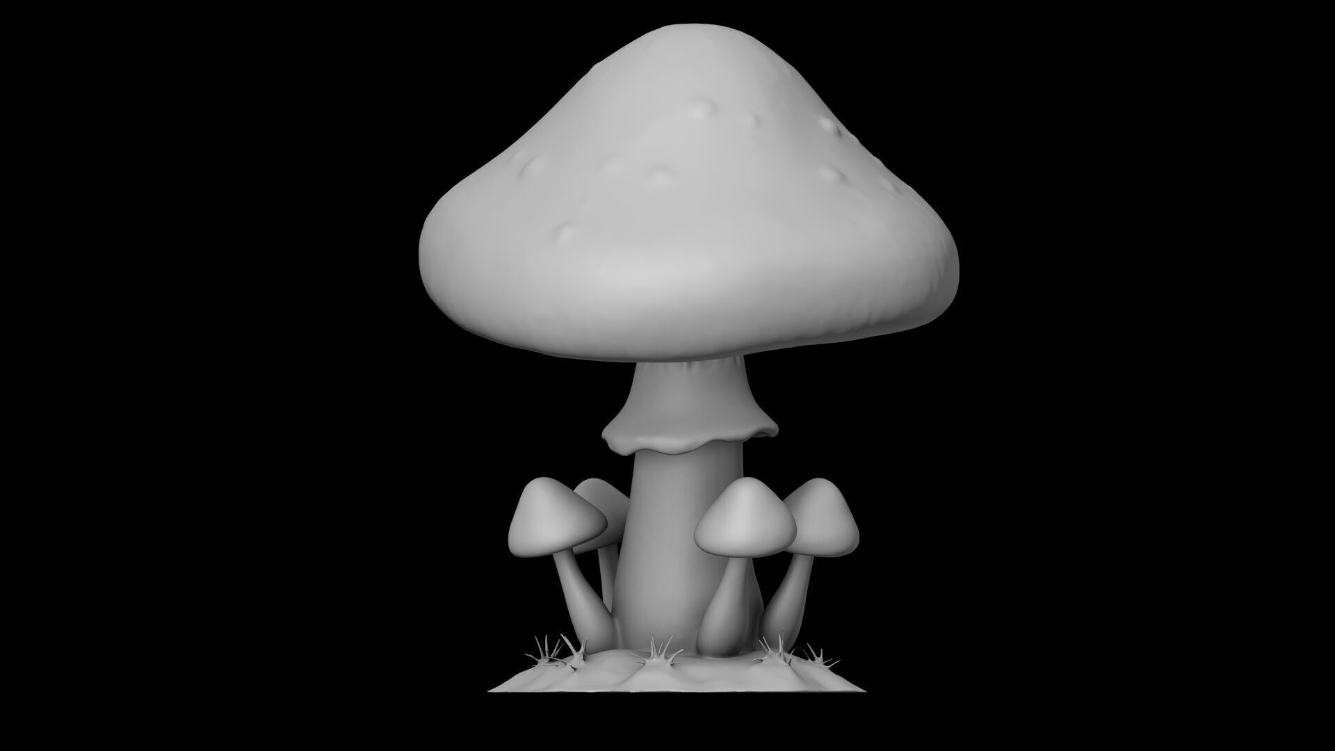 Fantasy Magical Mushroom  3D model_7