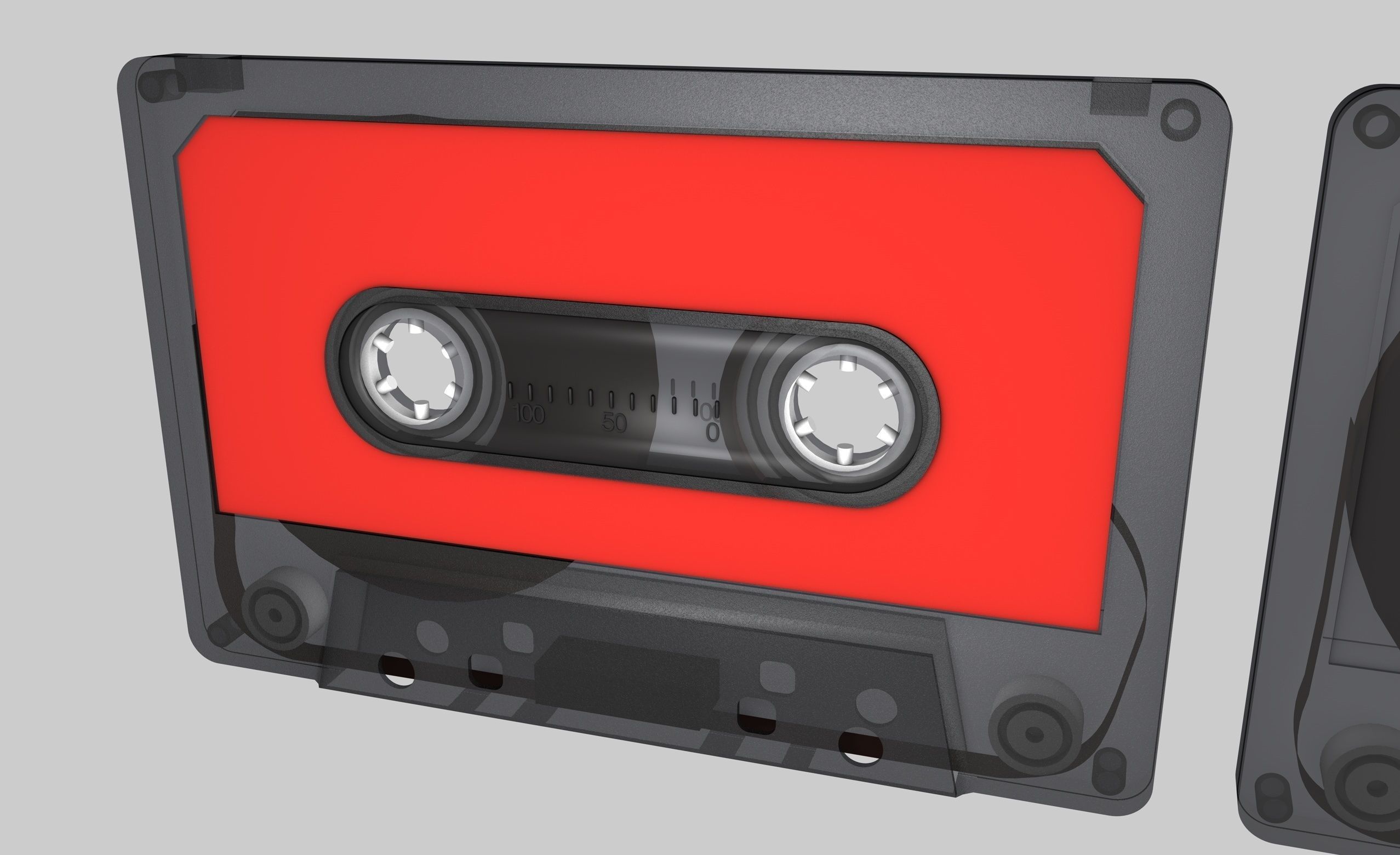 Cassette Tape Models 3D model_2