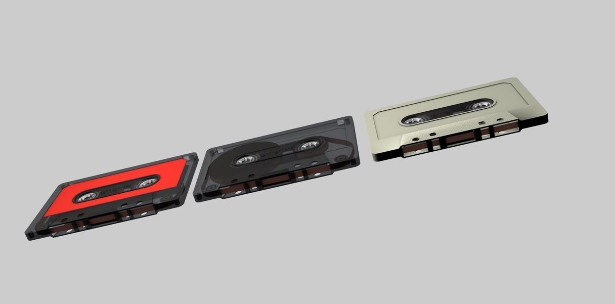 Cassette Tape Models 3D model_1