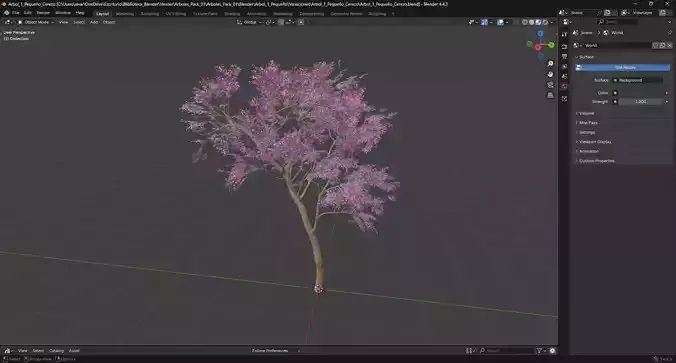 Paquete de Arboles Estilizados 3D 3 Modelos con 4 Variaciones P1
