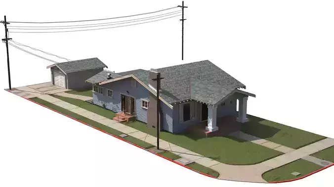 California Home Bungalow PBR  GASmeter  Electric Meter