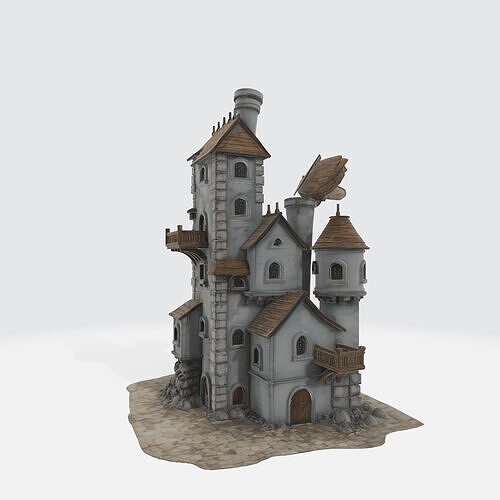 fantastic medieval  3D print model