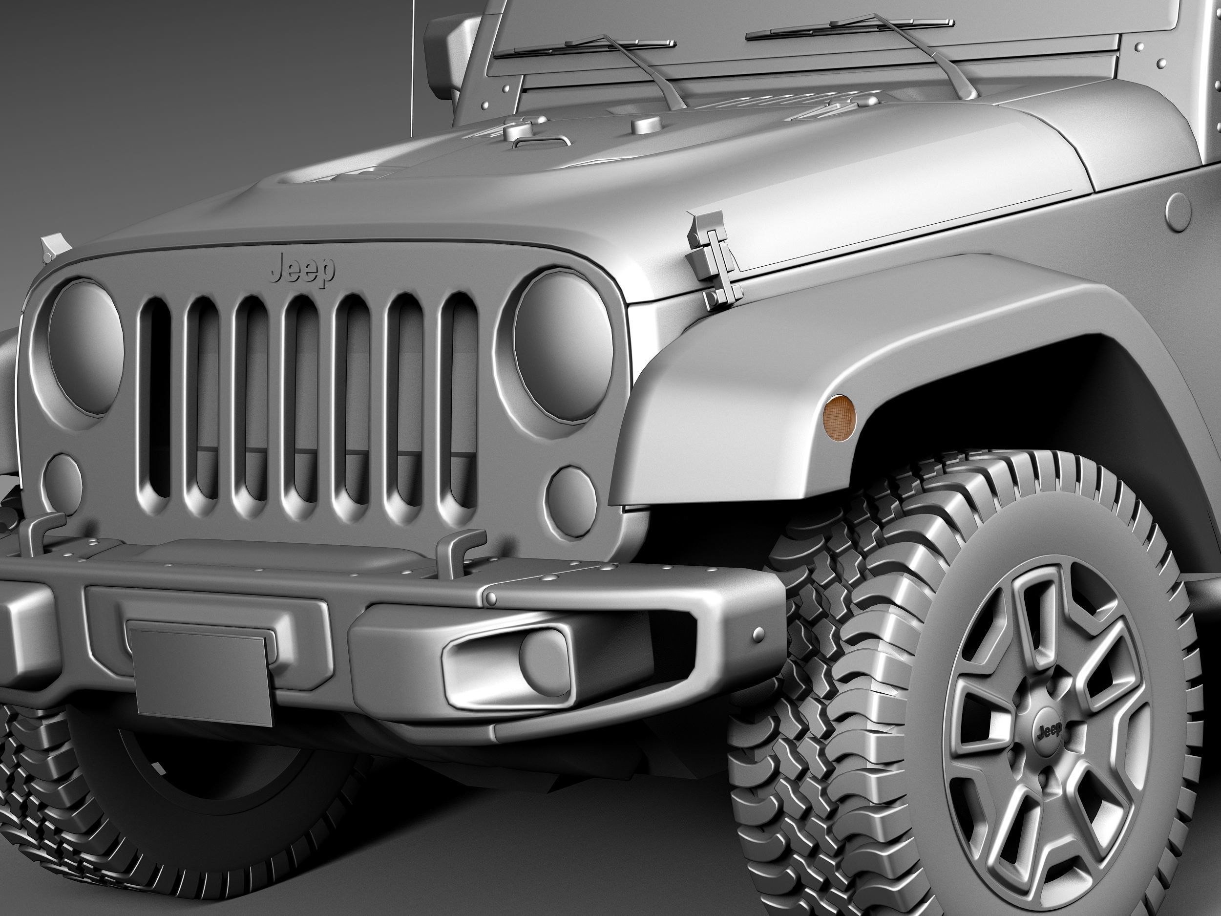 Jeep Wrangler Rubicon 2014 3D model_10