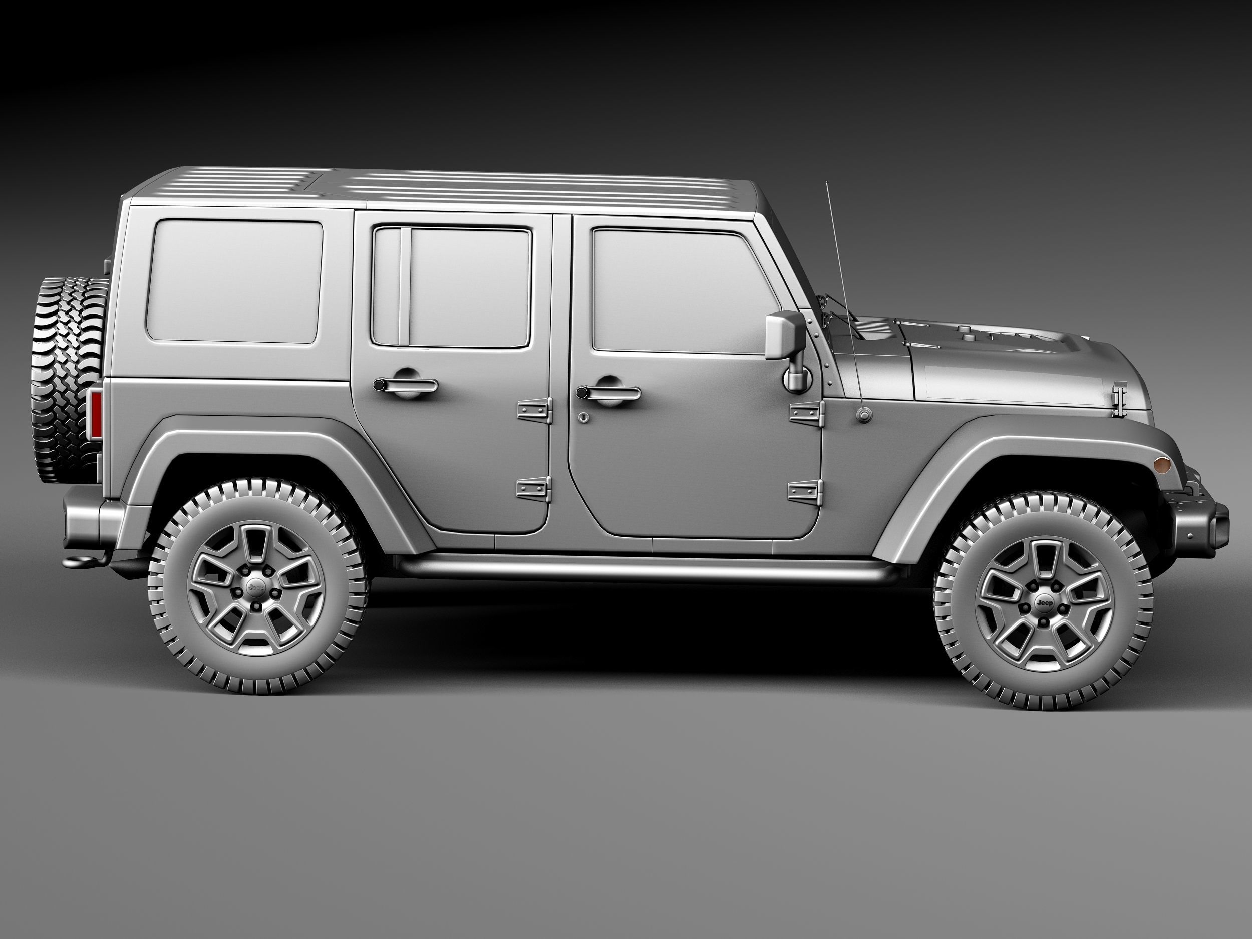 Jeep Wrangler Rubicon 2014 3D model_14