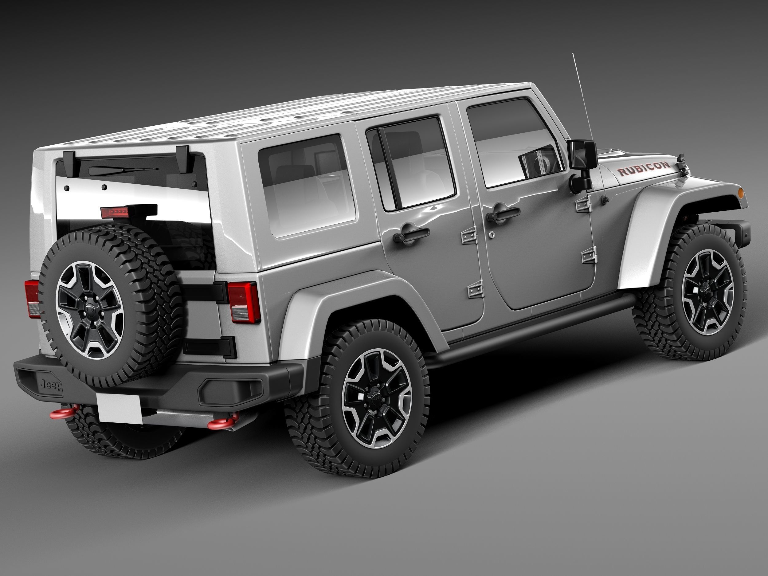 Jeep Wrangler Rubicon 2014 3D model_4