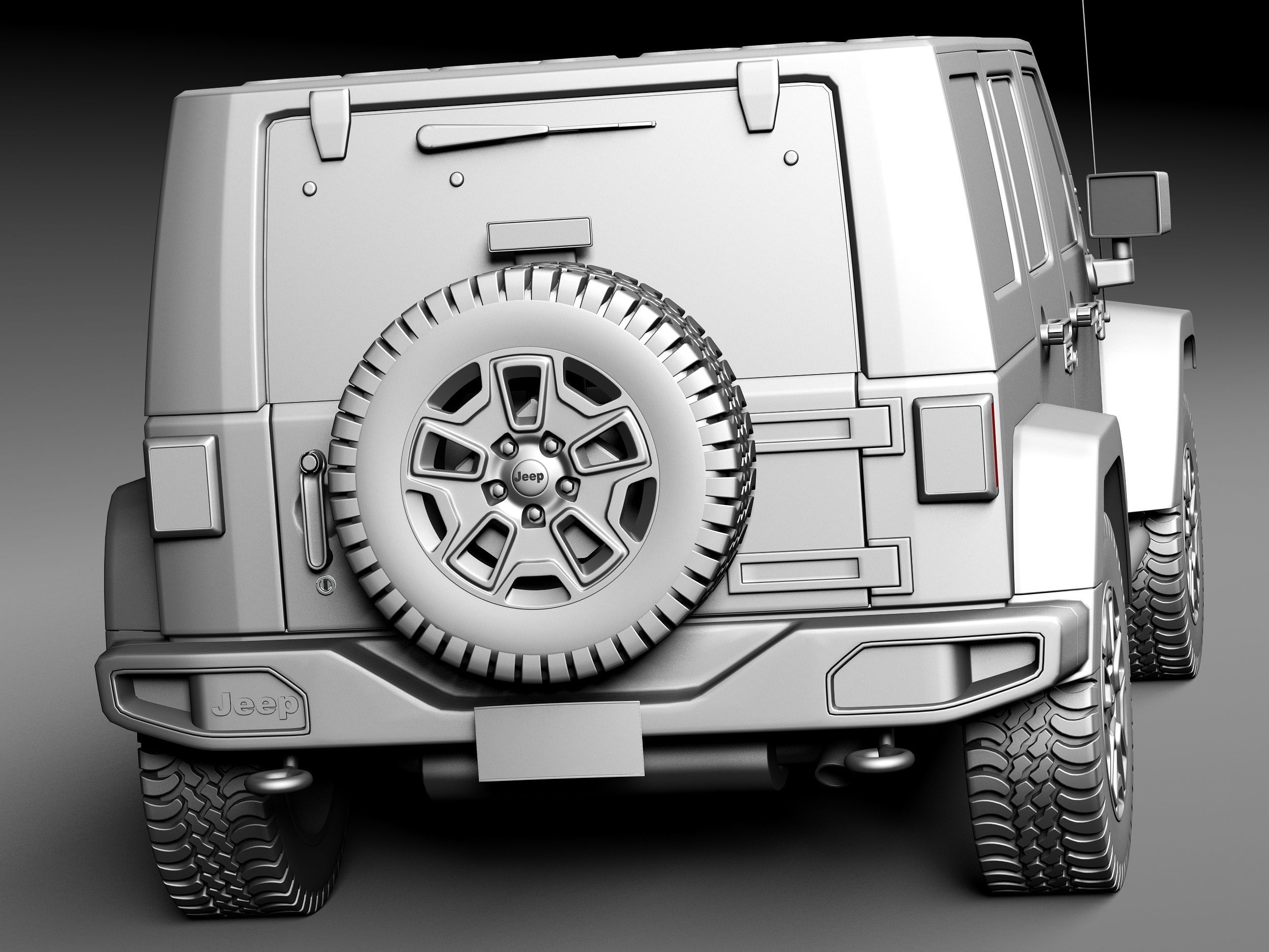 Jeep Wrangler Rubicon 2014 3D model_13