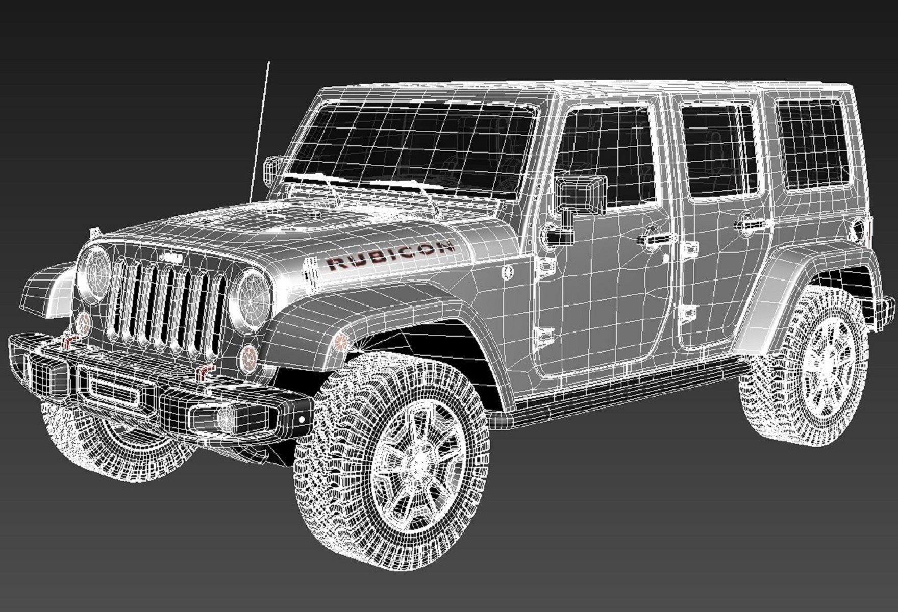 Jeep Wrangler Rubicon 2014 3D model_16