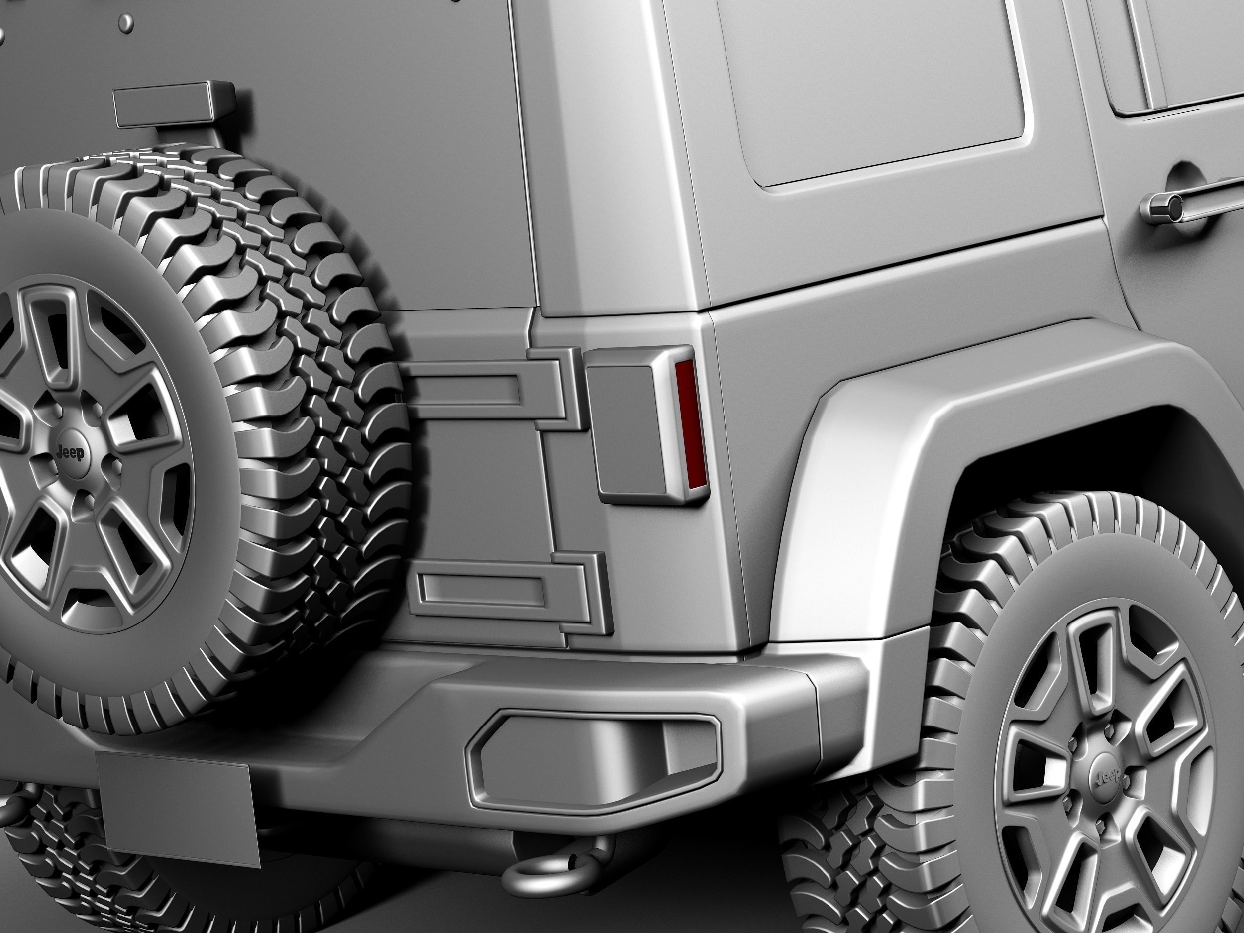 Jeep Wrangler Rubicon 2014 3D model_11